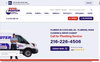 Roto-Rooter Plumbing & Water Cleanup of Cleveland website