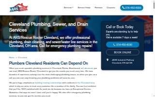 ARS / Rescue Rooter of Cleveland website