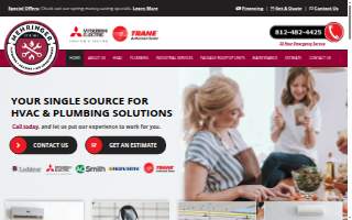 Mehringer's Plumbing Heating & AC website