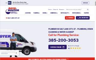 Roto-Rooter Plumbing & Water Cleanup of Salt Lake City website
