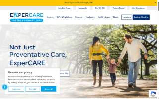 ExperCARE Urgent Care & Family Medicine website