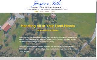 Jasper Title & Abstract Co website
