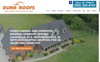 Dura Roofs website