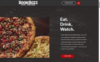 BoomBozz Pizza & Watch Bar website