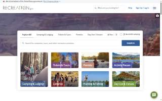 Recreational Installations website