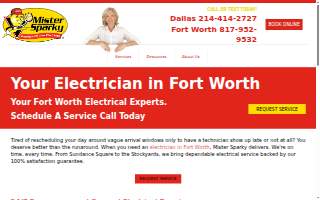 Mister Sparky Electric - Fort Worth website