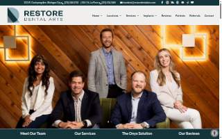 Restore Dental Arts - La Porte website