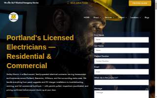 Smiley Electric, Inc. Portland Electricians website