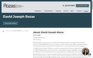 Rozas Law Firm website