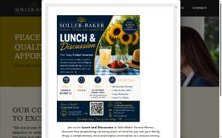 Soller-Baker Funeral Homes website