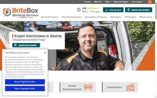 BriteBox Electrical Services website