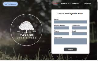 Taylor Lawn and Tree website
