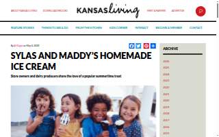 Sylas and Maddy's Homemade Ice Cream website