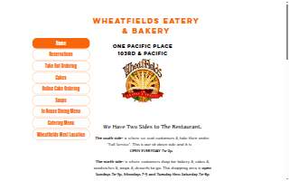 Wheatfields Bakery Cafe website