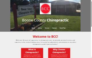 Boone County Chiropractic Office website