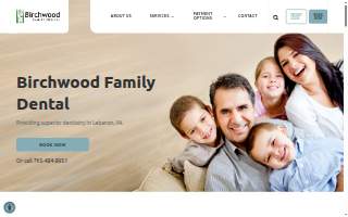 Birchwood Family Dental website