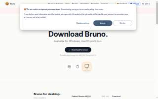 Bruno's Pizza website