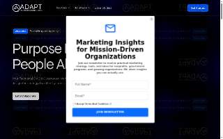 Adapt Marketing Consulting website