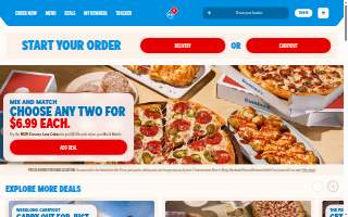 Domino's Pizza website
