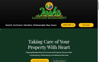 Josh's Landscape Management website