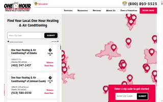 One Hour Air Conditioning & Heating of Memphis website