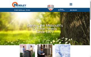 Hensley Heating & Air Conditioning Co website