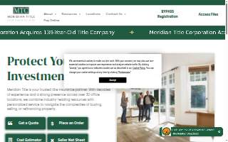 Meridian Title website