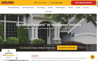 CertaPro Painters of Northwest Indiana website
