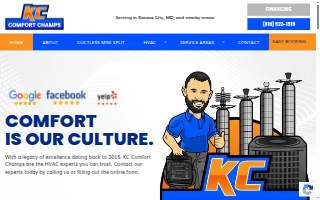 KC Comfort Champs website