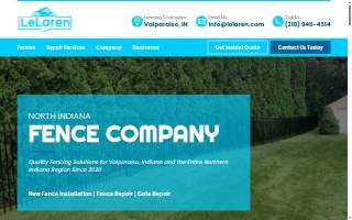 LeLaren Fence Company website
