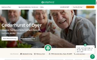 Cedarhurst Senior Living of Dyer website