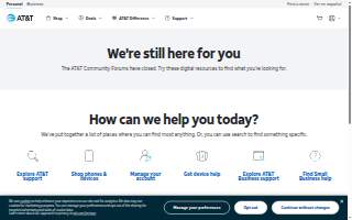 AT&T Store website