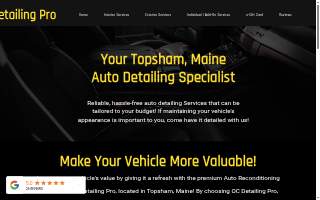 OCDetailing, Professional Car Detailing website