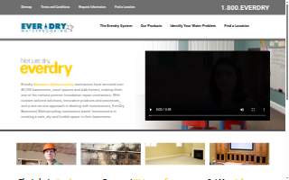 Everdry Fort Wayne - Basement Waterproofing website