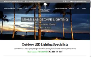 Miami Landscape Lighting Inc. website