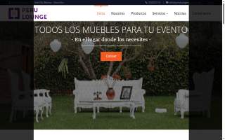 Peru Lounge Eventos website