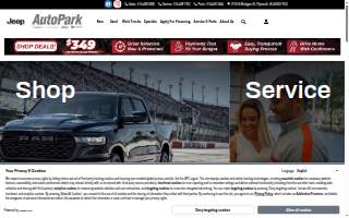 Auto Park Chrysler Jeep Dodge Ram website