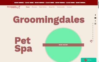 Groomingdales Pet Styling website