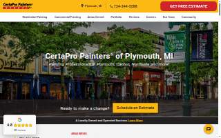 CertaPro Painters of Plymouth, MI website