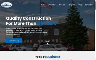 Pirtano Construction website