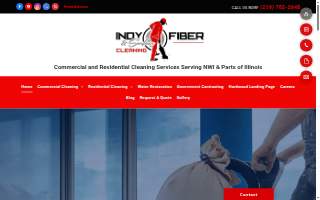 Indy Fiber and Surface Cleaning website