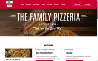 Aurelio's Pizza website