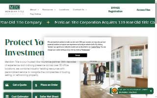 Meridian Title website