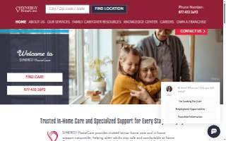 SYNERGY HomeCare of Piscataway website