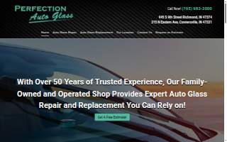 Perfection Auto Glass website