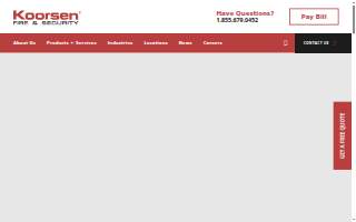Koorsen Fire & Security website