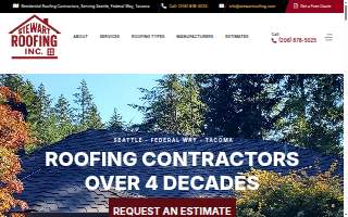 Stewart Roofing website