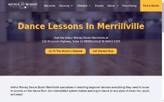 Arthur Murray Dance Studio Merrillville website