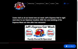 Jeff's Car Wash website