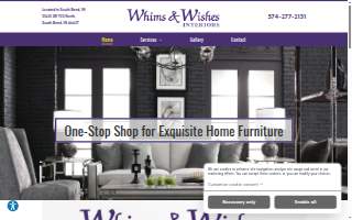 Whims & Wishes Interiors website